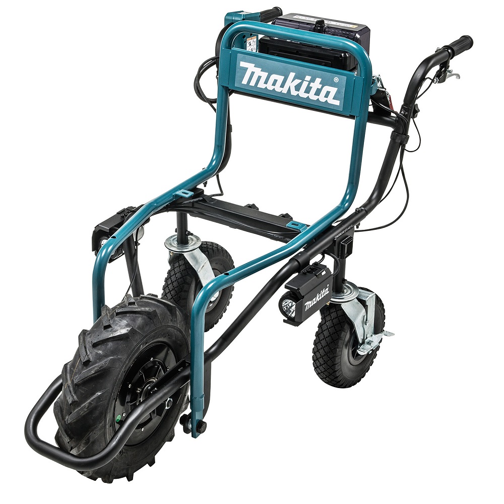 Makita Wheelbarrow (chassis only) with 2x 5.0Ah battery and DC18RD