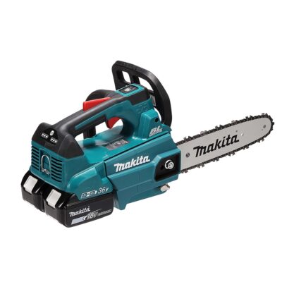 18Vx2(36V) Top Handle Chainsaw 25cm bar with 2 x 5Ah batteries and twin charger